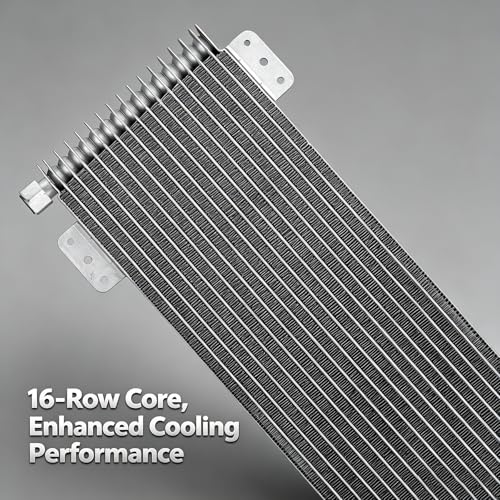 LPD47391 40,000 GVW Transmission Oil Cooler 40k Compatible with Tru-Cool Heavy Duty Low Pressure Drop Cooler Kit with Mounting Hardware, Fits Trucks, Vans, RVs & Towing Applications