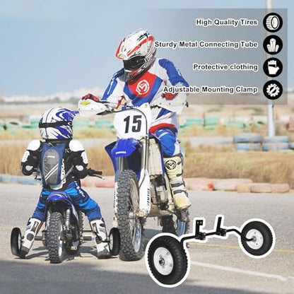 Dirt Bike Training Wheels, For Razor mx350 mini bike wheels,Compatible with razor MX125 MX400 Honda CRF50 XR50 Z50 Z50R Yamaha PW50 TTR50,and Suitable for All Kinds of 50CC Dirt Bike, Easy to Install