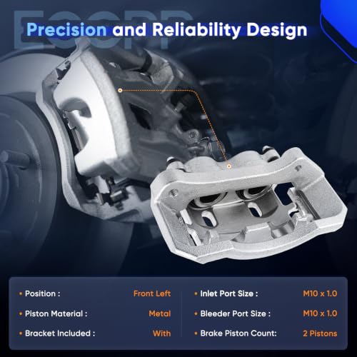 ECCPP 18-B4891 Front Left Disc Brake Caliper Assembly - size: Front Left[18-B4891]