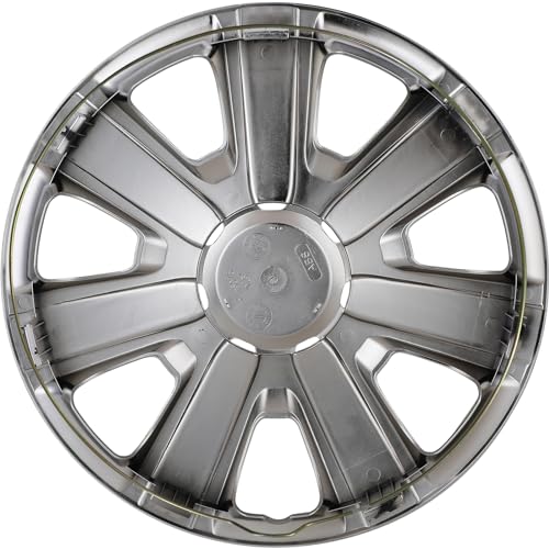 15 Inches Wheel Rim Cover Hubcaps, Hubcap Wheel Covers - color: 5076-Chrome-15