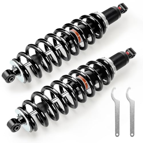Monotube ATV Front Shocks, Shock Absorber, Struts for 2019-2023 Polaris Ranger 1000XP PS Crew; 1000 Crew; 1000XP Northstar; OEM: 7044875, 7045566-458 Lg. Spring; Amortiguadores Para Polaris Ranger