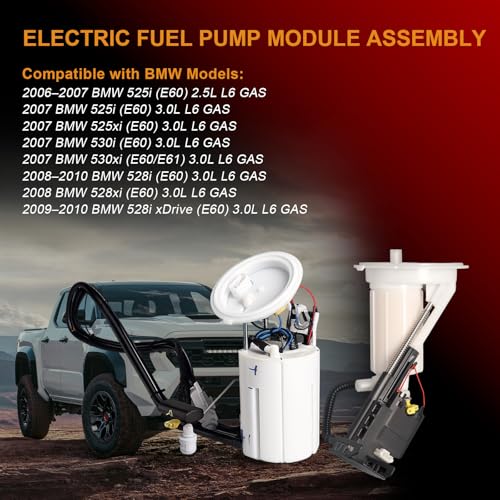 Fuel Pump Module Assembly w/Fuel Filter Compatible with BMW E60