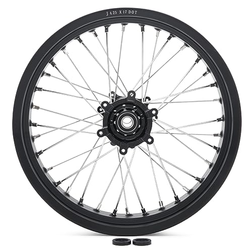 TOFR 17"x4.25" CNC Spoke Rear Wheel Rim Hub for Sur-Ron Ultra Bee Black - color: Black, size: N/A Front 17" Rear