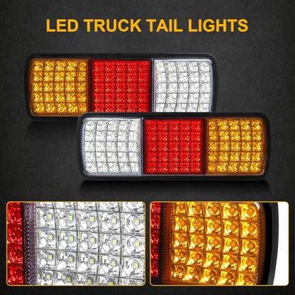 2Pcs 75 LED Truck Tail Lights Bar Kit Super Bright IP68 Waterproof - color: Tail Lights-C