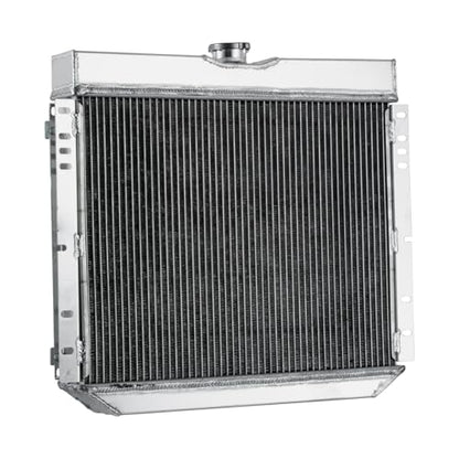 4 Core Radiator&Fan Shroud kit for 63-70 Ford Mustang Fairlane Mercury Cougar, 20" W Core Aluminum Cooling Radiators with 16‘’ Electric Fan