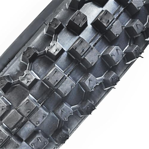 HOLATO Rear 80/100-12 3.00-12 Tire and Inner Tube for 110cc 125cc CRF70 CRF110 XR70 KLX110 TTR90 PW80 RM60 RM65 TaoTao DB14 SSR Apollo Coolster Dirt Pit Bike Motorcycle Off Road Motocross Heavy Duty - size: 80/100-12 Tire