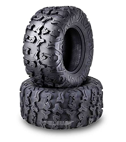 Free Country Set2 Premium ATV Tire 25x11-12 25x11x12 8PR w/Side Scuff Guard - size: 25X11-12