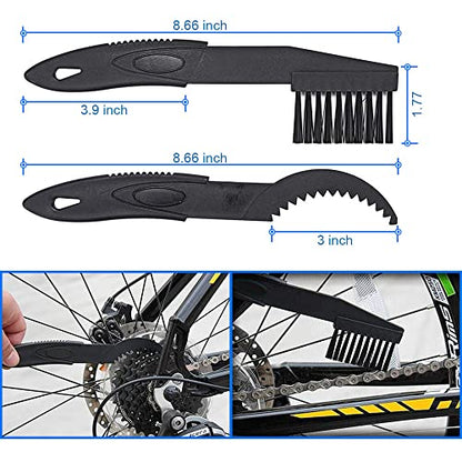 MMOBIEL Motorcycle Chain Cleaning Brush Kit Cleaner for Motorcycle, Bicycle and Mountain Bike – 4 Pcs Cleaning Brush Tool - Bike Cleaning Tool – Bicycle Chain Cleaner
