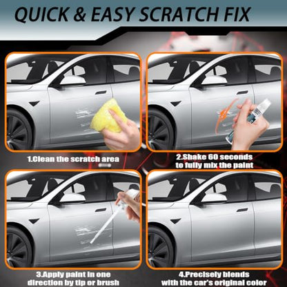 (Pearl White Multi-Coat PPSW) Touch up Paint for Tesla Model Y/3/X/S - color: Car Touch up Paint(Pearl White Multi-Coat(PPSW)) Compatible with Tesla Model Y/3/X/S
