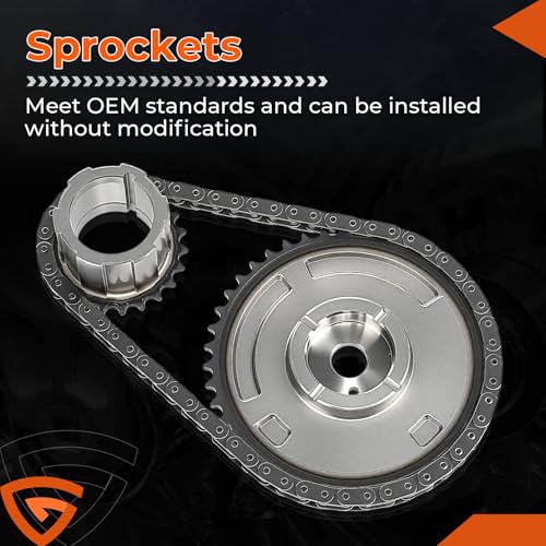 LS Oil Pump Timing Chain Kit with Gasketes 5.3 High Volume for Chevy GMC - size: 10295