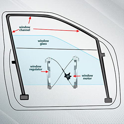 Window Regulator Front Left for 2008-2016 for Chrysler Town and Country - style: 2008-2018 for Dodge Grand Caravan