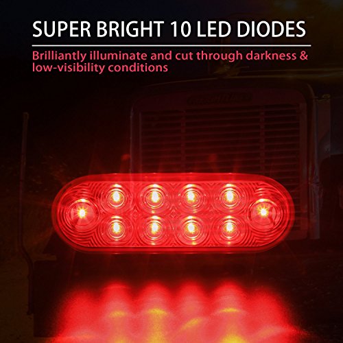 Wellmax 6 inch Oval Trailer Tail Lights
