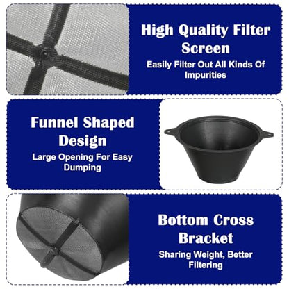 70 Pcs Paint Filter 100 mm Plastic Paint Strainer with Fine Nylon Mesh Reusable Industrial Nylon Filter for Oil, Water Based Oil Paints Food Residue