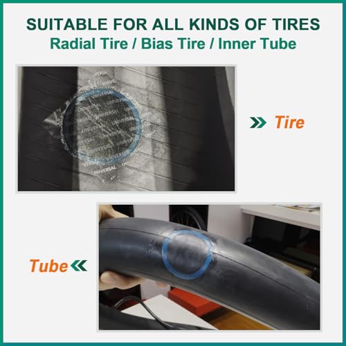 PAX Universal Heavy Duty Tire Patch Kit – 30 Pcs 55x55mm Square Universal Tube & Tire Patches, Includes Cement Glue, for Bike, Motorcycle and Car Tire Repair