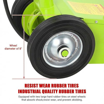 GarveeTech 30 Ton Air Hydraulic Floor Jack for Heavy Duty Trucks & Tractors – Low Profile (9"-17.7"), 4 Adapters, 46" Adjustable Handle – 66,000 Lbs Capacity - color: 30 Green