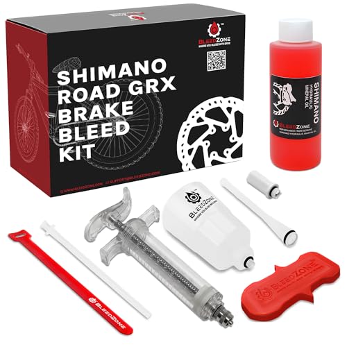 BleedZone Shimano Brake Bleed Kit with 120ml Mineral Oil for Road Bikes