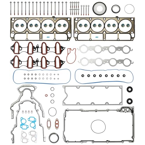 5.3L V8 LS Engine Full Gasket Kit With Head Bolts 2002-2006 - color: QH-DTB-GM5300-001