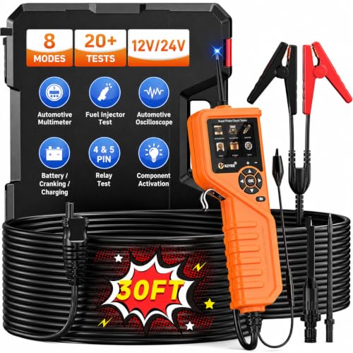 KM601 Automotive Power Circuit Probe, 12-24V Electrical Short & Open Finder - color: Vivid Orange