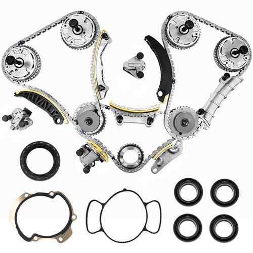 3.6 Timing Chain Kit w/VVT Sprocket for 2.8L 3.0L 3.6L Chevy Equinox Malibu Traverse GMC Acadia Cadillac CTS SRX Buick Enclave V6 Engine engine timing set Replace # 9-0753S 9-0753sx - size: 3.6 Timing Chain Kit w/VVT Sprocket