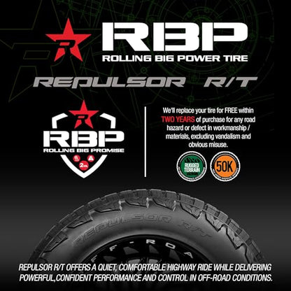RBP Repulsor R/T 35X12.50R17 F/12PLY (1 Tires) - size: 35125017