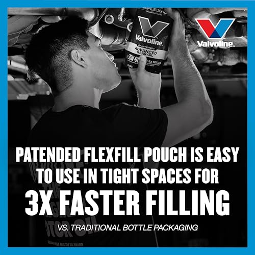 Valvoline Flexfill SAE 75W-90 Full Synthetic Gear Oil 1 QT, Case of 4 - size: 75W-90, style: Advanced