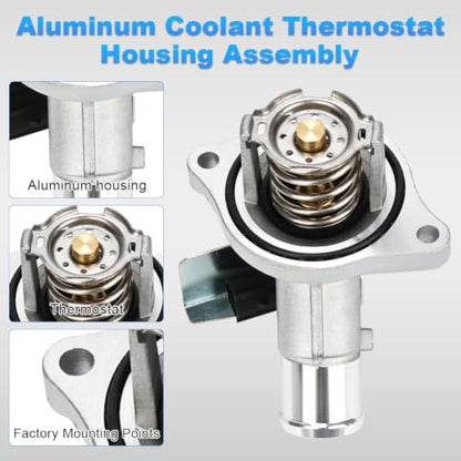 902-2125 Coolant Thermostat Housing Compatible with Cadillac ATS CT6 CTS - size: 902-2125