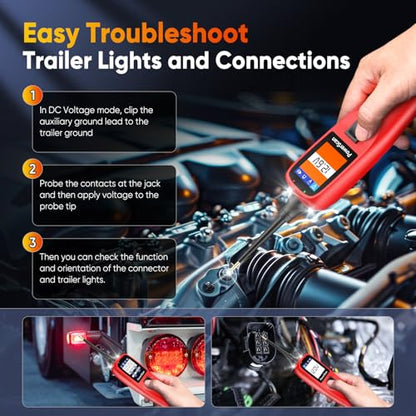 Autel PowerScan PS100 Power Circuit Probe Kit 2026, for All 12V 24V Cars - color: Red