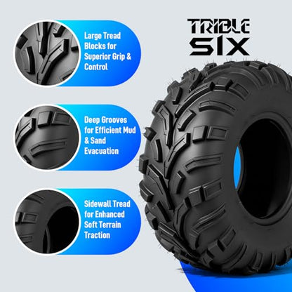 26x8-12 ATV UTV Tires,6PR All-Terrain Tire,Tubeless,Pack of 2 - size: 26x8x12