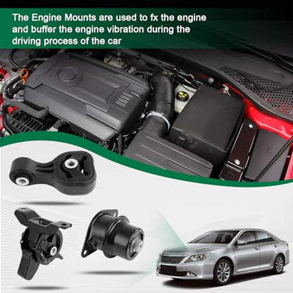 SCITOO Engine Motor Transmission Mount Set for Honda for Fit 1.5L 2009-2013