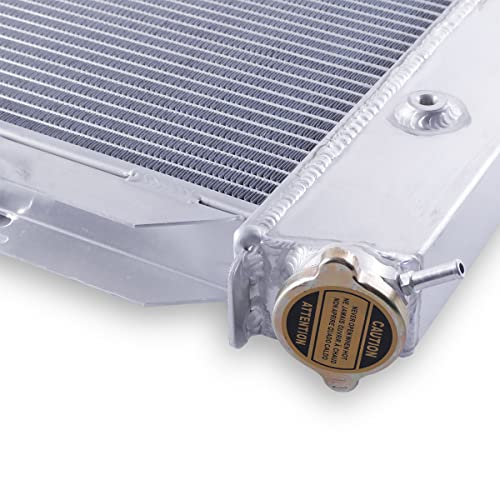 OHOB-COOL 3 Row Full Aluminum Radiator For 1971 1972 1973 Ford Mustang Fairlane Torino LTD, Mercury V8 5.0 5.8 6.4 7.0L - size: 71-73 ford