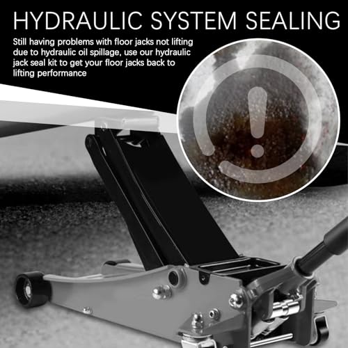 16PCS Hydraulic Jack Seal Kit with O Ring Seal,3 Ton Floor Jack Parts Kit