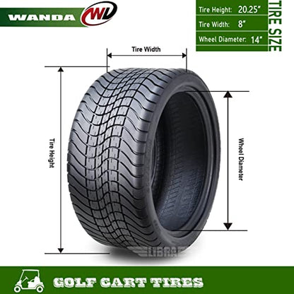 WANDA 215/35-14 Golf Cart ATV Tires 4 Ply 215/35x14 14009 - size: 215/35-14