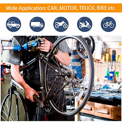 Presta Valve Core Bike Kit - 21 Pieces, Stem Removal Tool, Brass Valve Cores and Stem Caps
