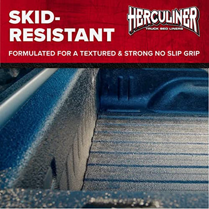 HERCULINER HCL1B8 Roll-on Bed Liner Kit,Black, 1 Gal.