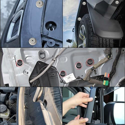 GOOACC 130PCS Body Interior and Exterior Retainer Fastener Clip Rocker Moulding Clip W/Sealer for Mini Cooper 51-71-7-127-742 07-13-1-480-419 BMW Lawson Clip Lizard - color: 130 Clips