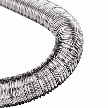 1Pack Inner Diameter 22mm/24mm Dual-layer Car Heater Exhaust Pipe Air Diesel Parking Heater Exhaust Hose Line For Webasto Eberspacher With Camps - size: Length:100cm, style: Inner Diameter: 22mm(0.86in)