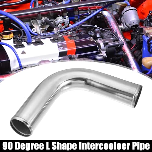 ACROPIX OD 3" 76mm Leg Length 6" 152mm Car Aluminum Alloy Tube Intercooler Pipe 90 Degree Bend Elbow Air Intake Joiners Tubing - Pack of 2 - size: OD 3"