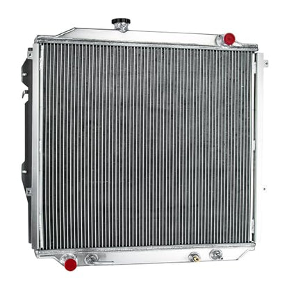 ALLOYWORKS Aluminum Radiator For 1996-2002 Toyota 4Runner 2.7L L4 3.4L V6 Engine Radiators, OEM CU1998, Q1998, RAD1998, 3 Row Core Racing Downflow Radiator with Transmission Oil Cooler