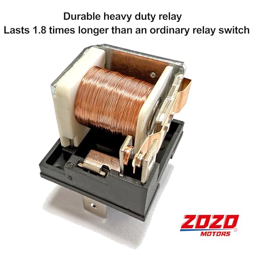 Electric Fan Wiring Kit Electric Fan Relay Kit with Thermostat Radiator Fan Sensor Switch Electric Cooling Fan Thermostat Kit Temperature Sensor Switch 185 On 175 Off, 40 AMP Waterproof Relay Kit