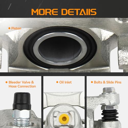 Brtec Rear Left Disc Brake Caliper Assembly, Replaces OE Number 19B6886