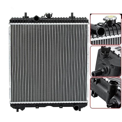 OE # 3C081-17100 Radiator Replacement for Kubota M9540FC M100XDTC M108SH M108SDSL SDSL2 M9540M100GXDTC M110XDTC M8540DT M8560HD M9960HDC M9960HF, Aluminium Tractor Radiator - size: 3C081-17100