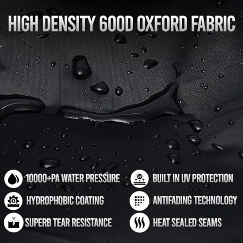 1-2 Bike Cover for Transport on Rack, Heavy Duty 600D Accident Proof Design - size: 82x38x47 inches (Transport)