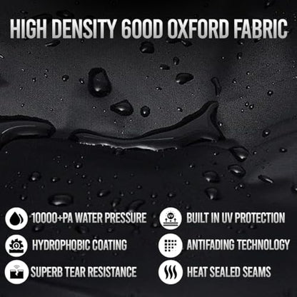 1-2 Bike Cover for Transport on Rack, Heavy Duty 600D Accident Proof Design - size: 82x38x47 inches (Transport)