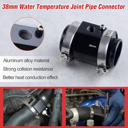 Aluminum Water Temperature Joint Pipe Connector 38mm 1-1/2" - size: 38mm