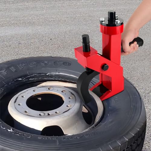 Manual Tire Bead Breaker fit for 14" - 22.5" Rim Tires Adjustable Hammer Tires Changer Tire Removal Tools for ATV SUV Truck Tractors Car and More (Red) - style: red Bead Breaker