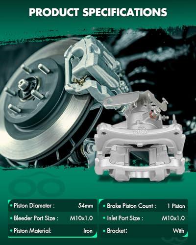 SCITOO 18B5517 Rear Left Disc Brake Caliper With Bracket - size: Rear Driver[18B5517]