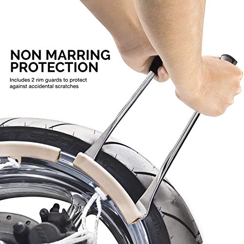 NEIKO 20600A Tire Spoon Levers, Repair Tool Kit, 11 1/2-Inch Hardened Steel Irons, 2 Rim Protectors, 5-Piece Tire Levers Set, Tire Changing Tool, Small Tire Tools - size: Tire Spoon Set, 5 Piece