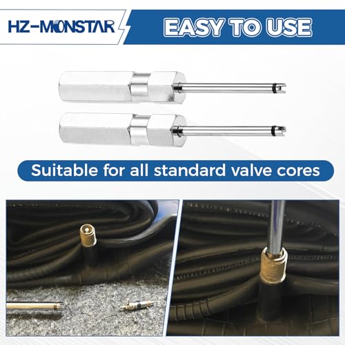 2Pcs Valve Core Removal Tool, Tire Valve Stem Puller Rod Tool