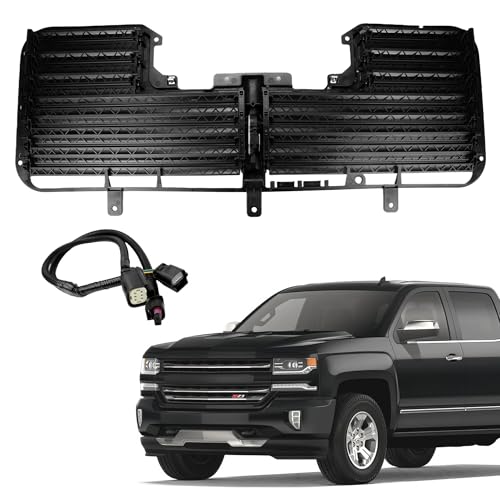 Radiator Shutter Assembly Compatible with Chevrolet Silverado GMC Sierra