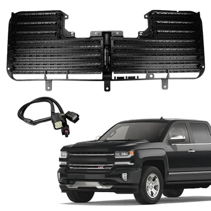 Radiator Shutter Assembly Compatible with Chevrolet Silverado GMC Sierra
